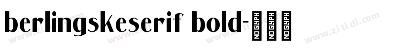 berlingskeserif bold字体转换